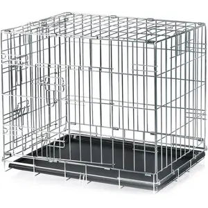 Comparateur de prix : Cage de transport pour chien - TRIXIE - 78 × 62 × 55 cm - Gris - Petit - Intérieur