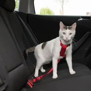 Comparateur de prix : TRIXIE Harnais Pour Voiture Pour Chats, 20 50 Cm/15 Mm, Rouge - Mon Animalerie