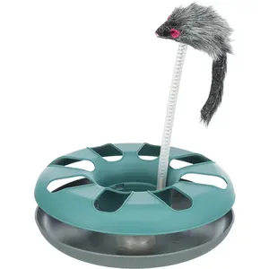 Comparateur de prix : Trixie Souris Peluche Crazy Circle, Ø 24 × 29 Cm - 4135 - Mon Animalerie