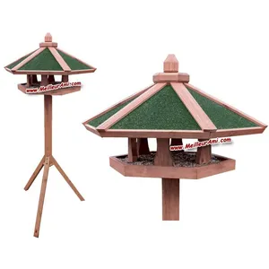 Mangeoire pour oiseaux avec pied en pin Trixie Natura Marron TU 5572