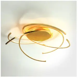Escale Plafonnier LED Space feuilles d’or 55 cmVendu parluminaire