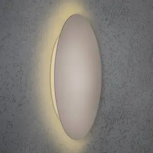 Comparateur de prix : Applique murale LED Escale Blade, taupe, Ø 44 cm