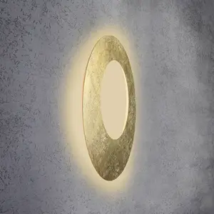 Escale Blade Open applique LED feuille d'or Ø 79cmVendu parluminaire