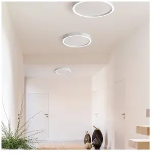 Comparateur de prix : Bopp Aura Plafonnier LED Ø 55cm blanc/aluminium