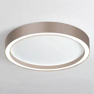 Plafonnier LED Bopp Aura Ø 40cm blanc/taupe pas cher