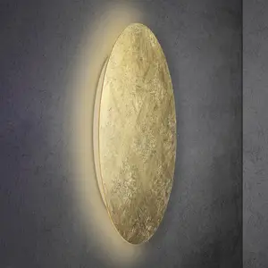 Applique murale LED Escale Blade, feuille d'or, Ø 95 cmVendu parluminaire