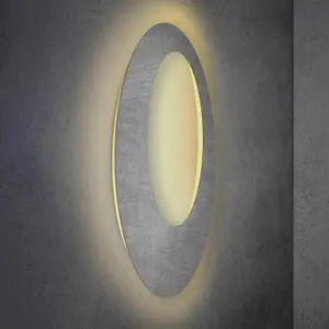 Applique murale LED Escale Blade Open, béton, Ø 95 cmVendu parluminaire