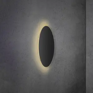 Escale Blade applique murale LED noir mat Ø 24 cmVendu parluminaire