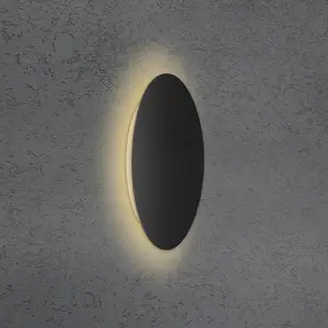 Escale Blade applique murale LED noir mat Ø 34 cmVendu parluminaire