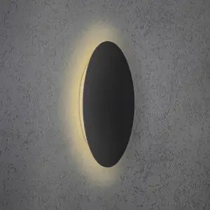 Escale Blade applique murale LED noir mat Ø 44 cmVendu parluminaire