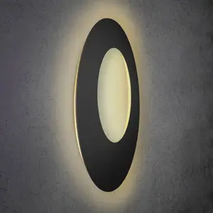Escale Blade Open applique murale LED noir Ø 79 cmVendu parluminaire