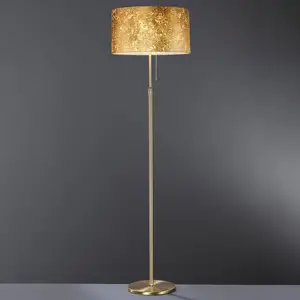 Hufnagel Beau lampadaire Loop recouvert à la feuille d’or pas cher
