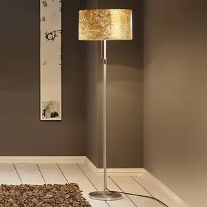 Hufnagel Lampadaire Alea Loop recouvert à la feuille d'or pas cher