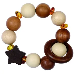 Goki HEIMESS - 763940 - HOCHET ELASTIQUE - ETOILE, AMBRE JAUNE pas cher