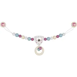 Chaîne de poussette en bois Géométrie Violet Heimess® - Accessoire BéVendu parekobutiks
