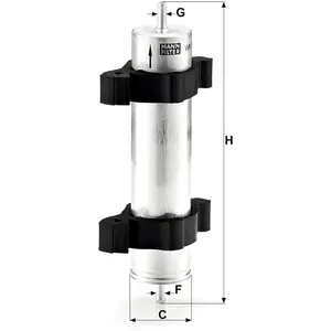 MANN-FILTER WK 730/1 Filtre à Carburant - Pour