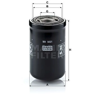 Comparateur de prix : Mann filter Filtre hydraulique, boîte automatique (Ref: WH 945/1)