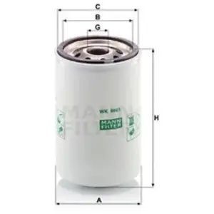 MANN-FILTER Filtre à carburant (Ref: WK 8001) pas cher