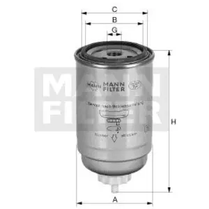 Mann filter WDK 724/5 Filtre à carburant - APPLICATIONS NON ROUTIÈRES pas cher