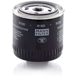 MANN-FILTER W 920 Filtre à huile - APPLICATIONS NON ROUTIÈRES pas cher