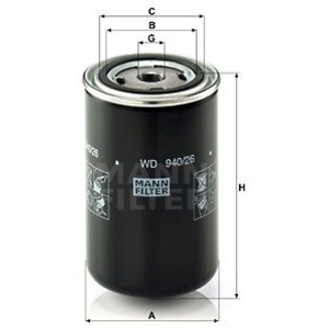 Mann filter WD 940/26 Filtre à huile - APPLICATIONS NON ROUTIÈRES pas cher