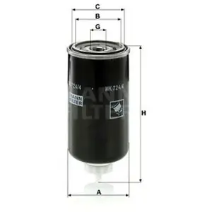 Filtre à Carburant MANN-FILTER WK 12 008 Au Meilleur Prix