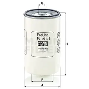 Mann filter PL 271/1 Filtre à carburant - APPLICATIONS NON ROUTIÈRES pas cher