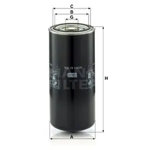 Comparateur de prix : Mann filter Filtre Hydraulique mann WD13145/20 - Equivalent sh 62152 hifi filter