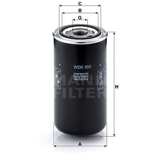 Mann filter WDK 950 Filtre à carburant - APPLICATIONS NON ROUTIÈRES pas cher