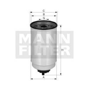 Mann filter WK 12 002 Filtre à carburant - APPLICATIONS NON ROUTIÈRES pas cher