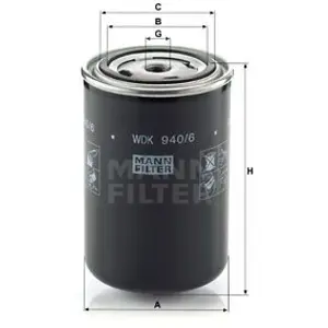 Mann filter WDK 940/6 Filtre à carburant - APPLICATIONS NON ROUTIÈRES pas cher