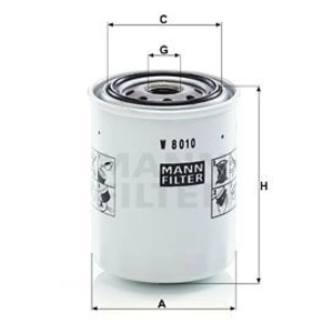Mann filter W 8010 Filtre à huile - APPLICATIONS NON ROUTIÈRES pas cher