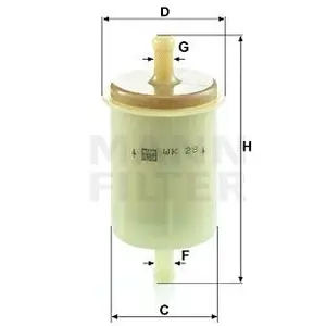 Mann filter WK 28 Filtre à carburant - APPLICATIONS NON ROUTIÈRES pas cher