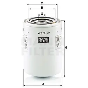 MANN-FILTER Filtre à carburant (Ref: WK 9059) pas cher