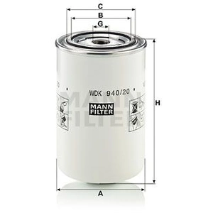 Mann filter WDK 940/20 Filtre à carburant - APPLICATIONS NON ROUTIÈRES pas cher