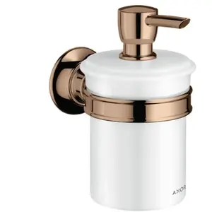 Hansgrohe AXOR Distributeur de Lotion Montreux, Coloris: Rouge Poli Or