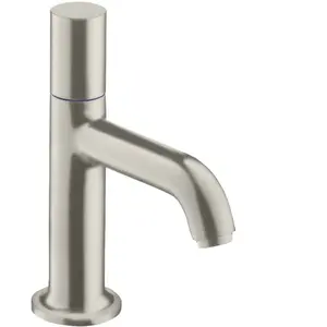 hansgrohe Robinet sur pied 70 Axor Sortie 100 mm, sans garniture, look inox