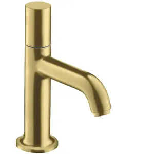 hansgrohe Robinet sur pied 70 Axor Sortie 100 mm, sans garniture, laiton brossé