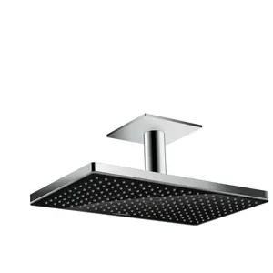 Hansgrohe Douche de tête Rainmaker Select 460 1 jet avec raccord plafond noir chromé
