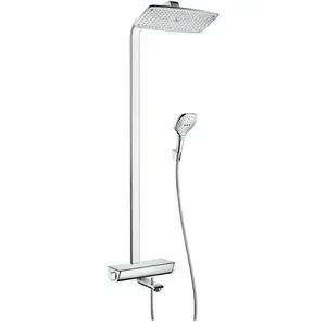 Colonne bain douche thermostatique HANSGROHE Raindance E 360 chromé pas cher