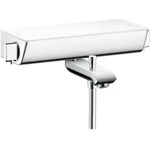 Comparateur de prix : Hansgrohe Mitigeur bain douche thermostatique Ecostat Select blanc et chromé TU