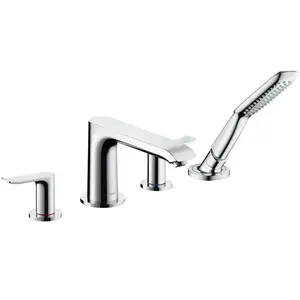 Comparateur de prix : Robinet mélangeur bain douche 4 trous HANSGROHE Metris chromé