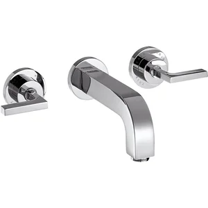 Axor Citterio Robinet de lavabo 3 trous encastré Hauteur du bec 222 mm Montage mural ChroméVendu paramazon