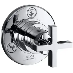 Hansgrohe Axor Citterio - Trio/Quattro, vanne encastrée, chrome 39925000 pas cher