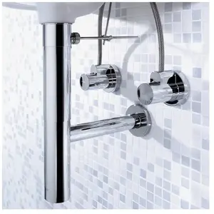 Comparateur de prix : Siphons - Set siphon design Flowstar, chrome 52120000 - Hansgrohe