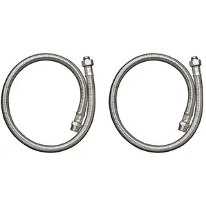 Comparateur de prix : hansgrohe Flexibles de raccordement pour thermostatique 2 trous sur bord de baignoire, 96387000,