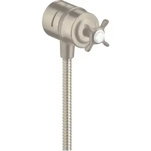 Hansgrohe AXOR Montreux raccord de flexible avec robinet d'arrêt, 16882820,Vendu paramazon