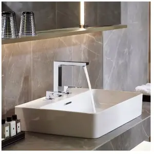 Hansgrohe Mélangeur lavabo Metropol 160 3 trous poignées manettes, bonde Push-Open chromé pas cher