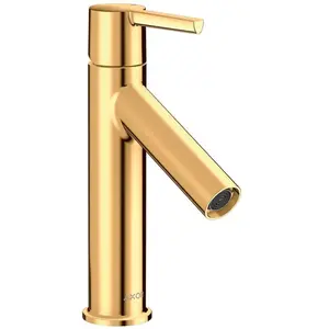 hansgrohe Mitigeur monocommande lavabo 100 Axor Starck A 103 mm, sans vidage, poli or brillant