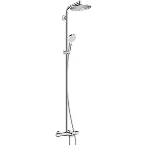 Colonne bain douche thermostatique Crometta S 240 chromé Hansgrohe pas cher